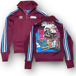 Adidas Philadelphia Track Jacket - Maroon and Blue